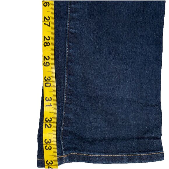 Eddie Bauer Jeans Women’s 8 Tall Curvy Straight Leg Dark Wash Denim Mid Rise - Picture 10 of 11